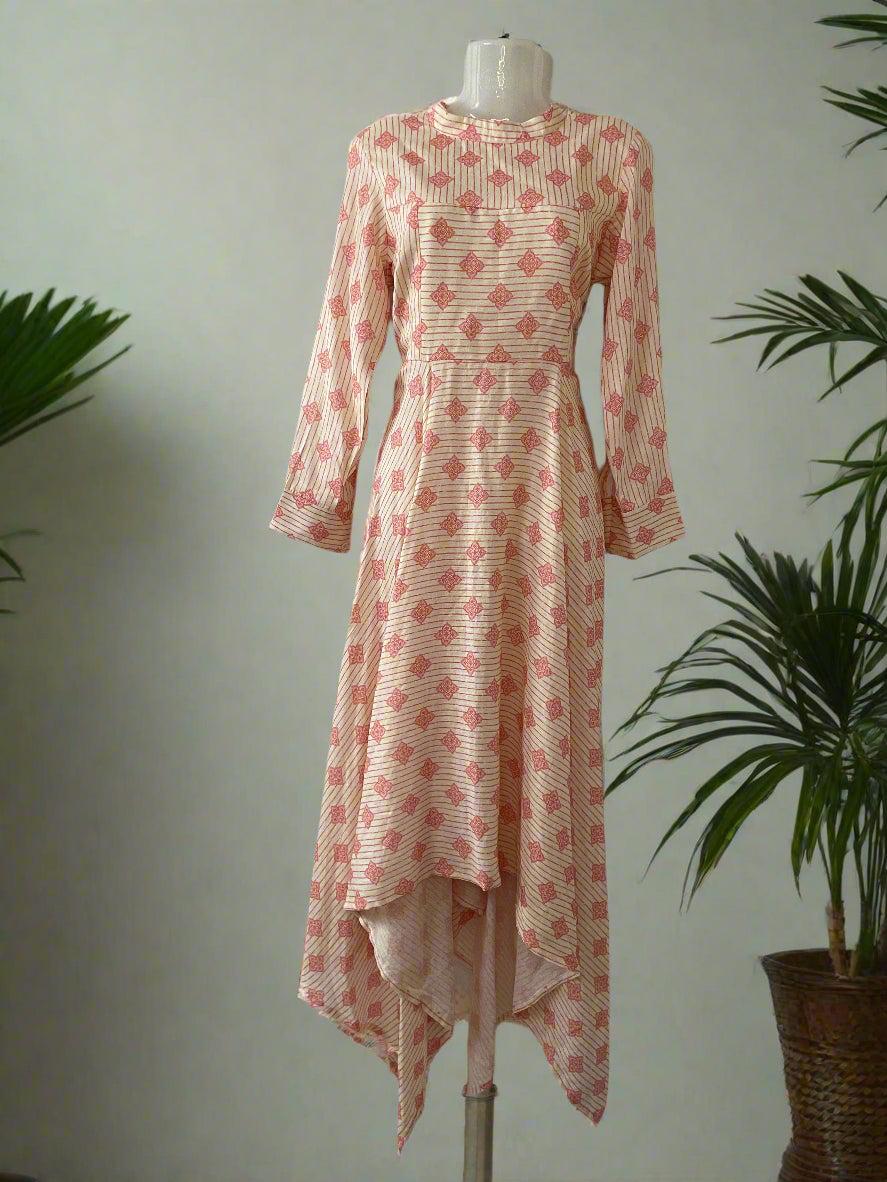 Assym Linen Dress