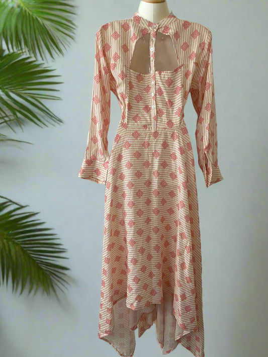 Assym Linen Dress