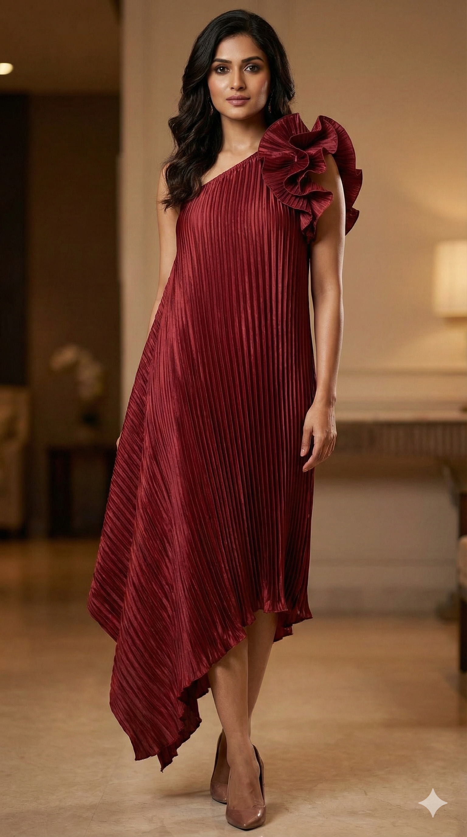 Nebulla Ruffle Dress - 1