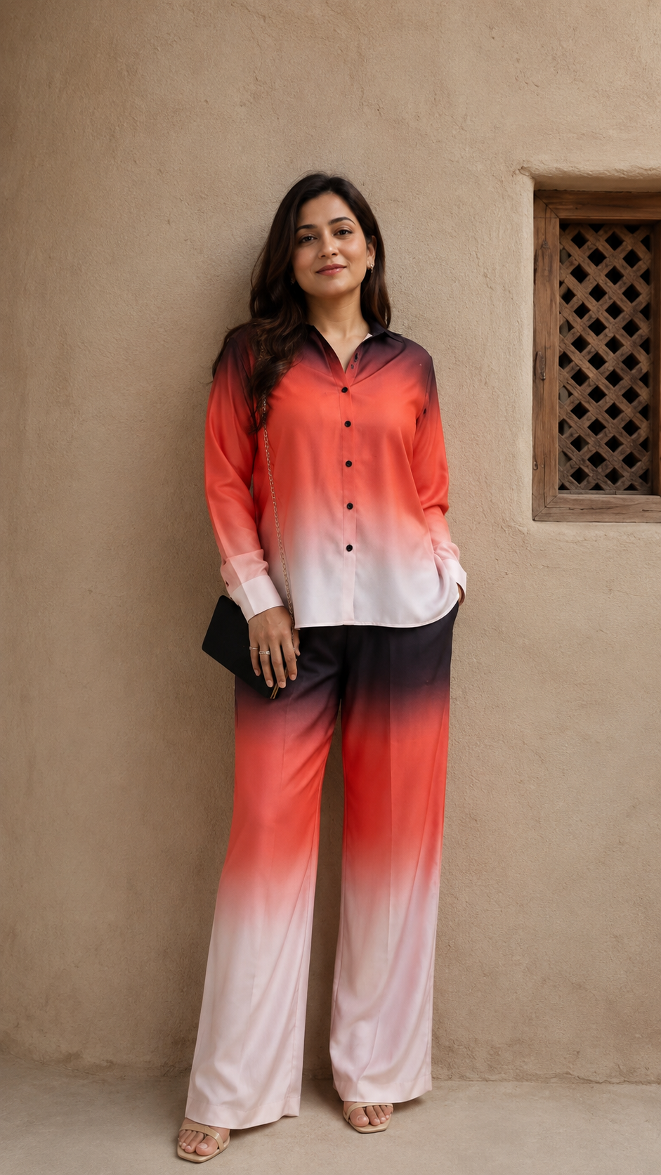 Sunset Whisper Ombré Coord Set