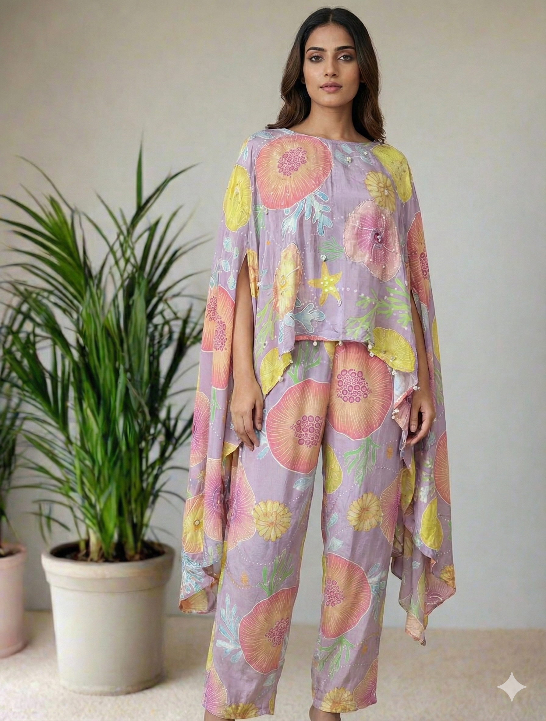 Lilac Luster Cape Coord Set