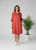 Red meadow shirt dress