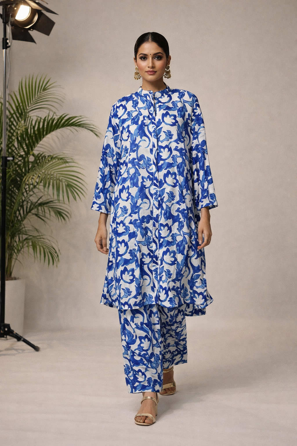 Indigo Breeze Tunic Set