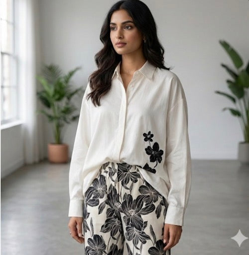 Everyday Cotton Shirt and Linen Pant Muse Set