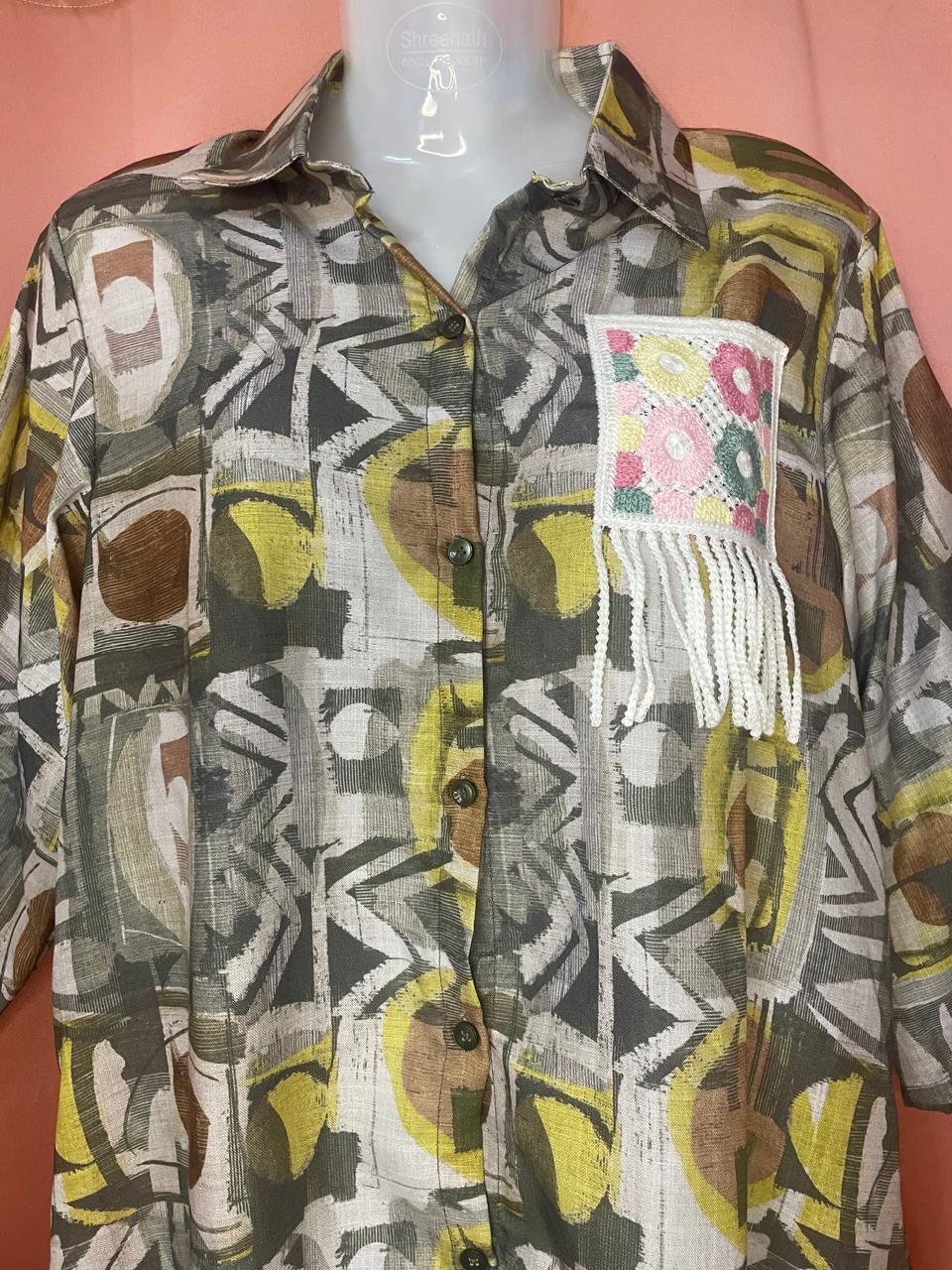 Linen Loom Shirt Dress (3)