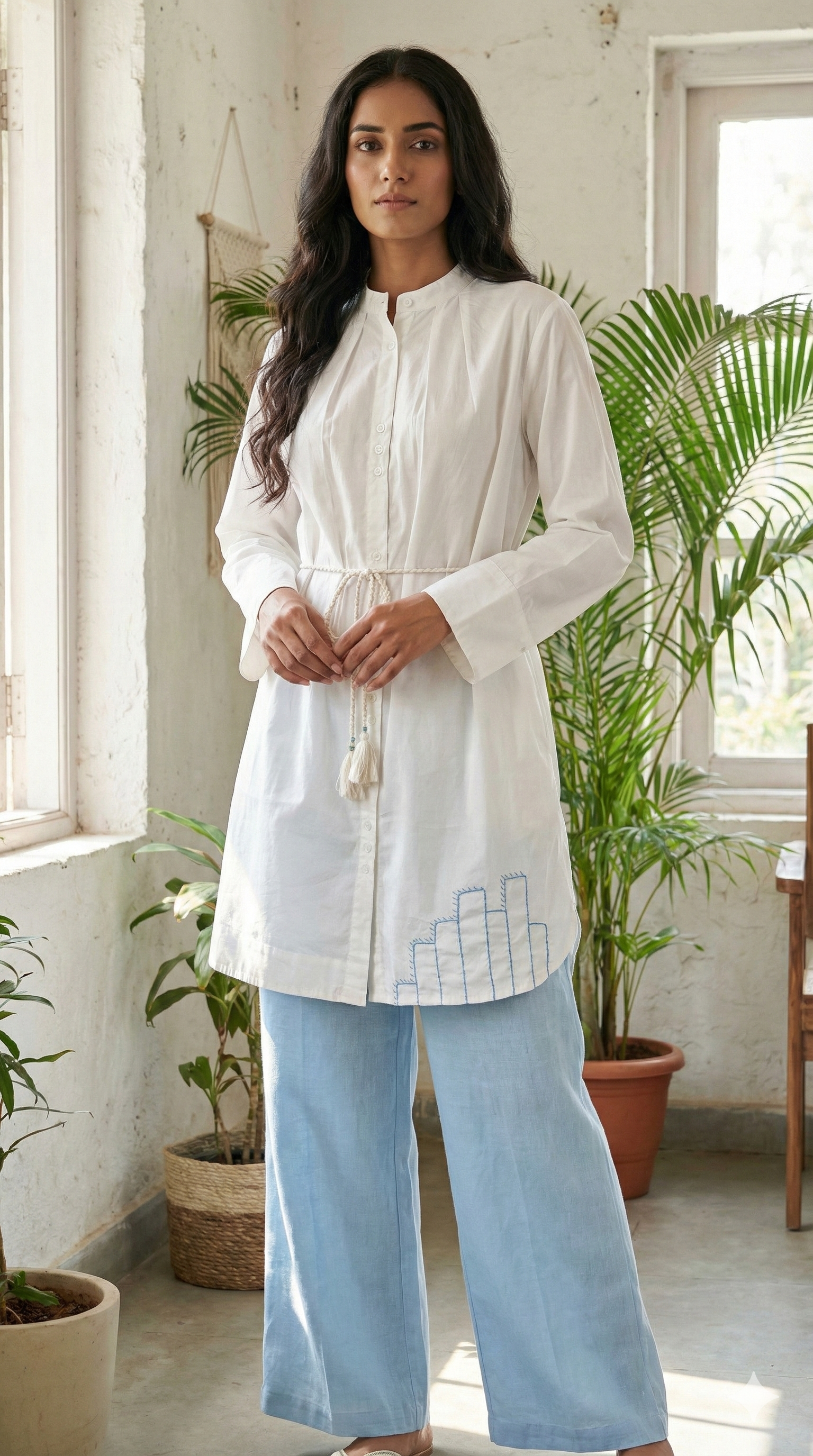 Ivory Edit Cotton Shirt Dress