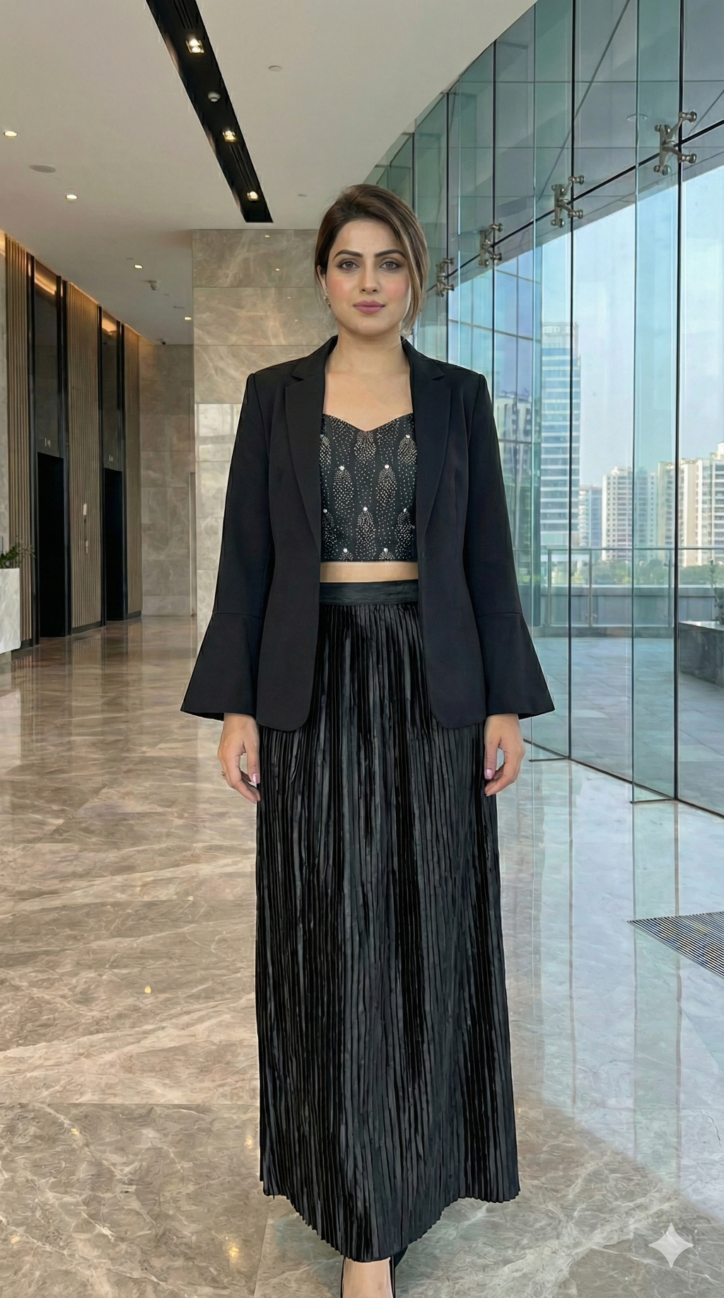 Midnight Muse Skirt Blazer Set