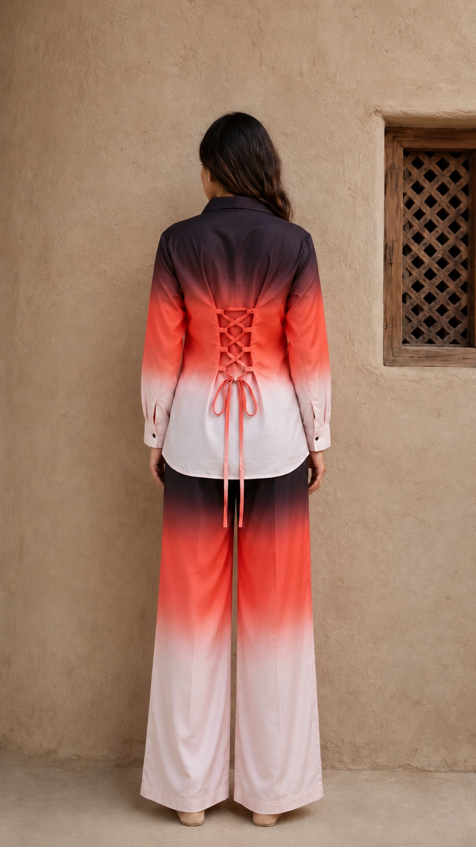 Sunset Whisper Ombré Coord Set