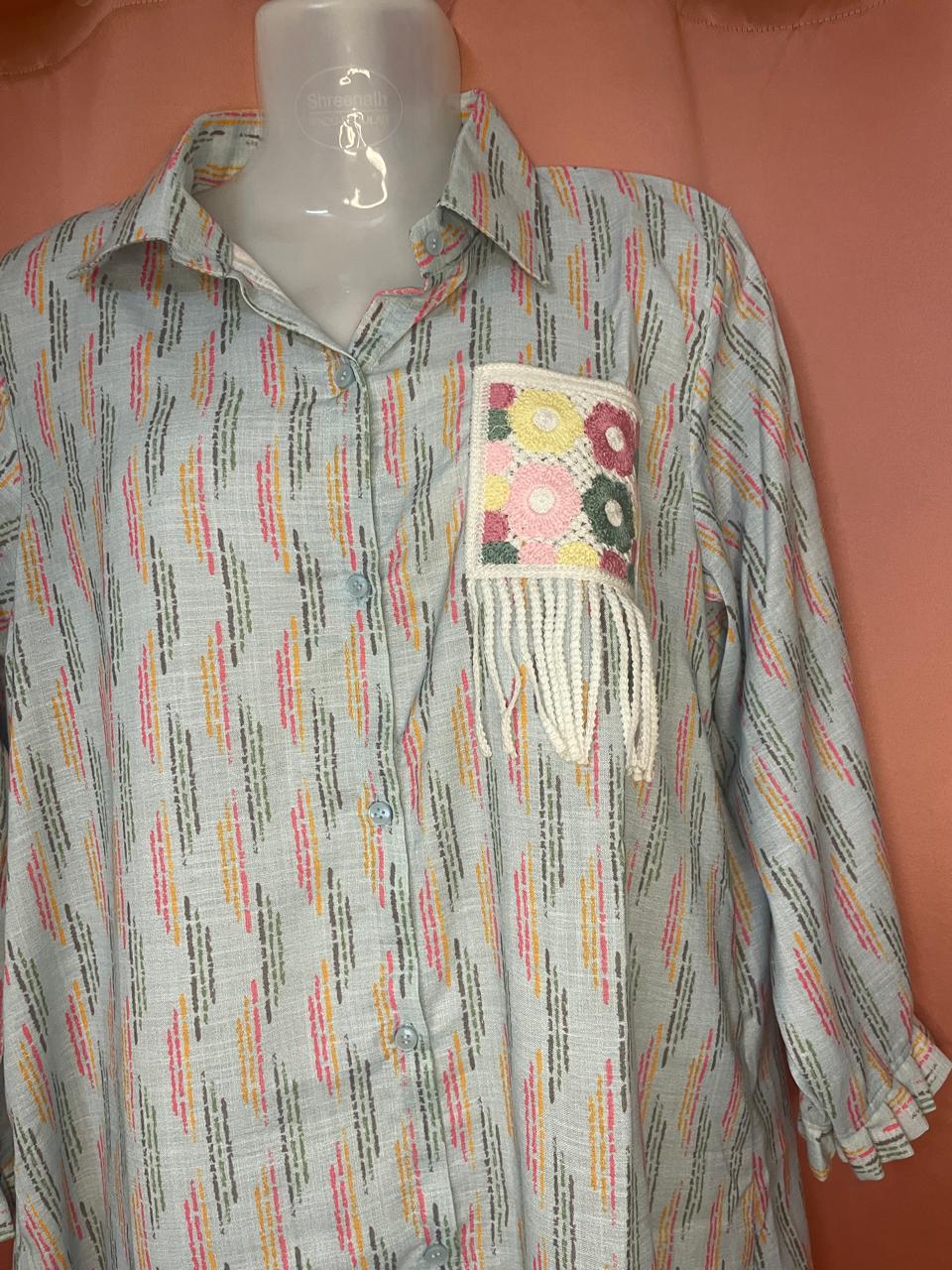 Linen Loom Shirt Dress (5)
