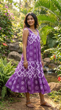 Lavender Tide Shibori Dress