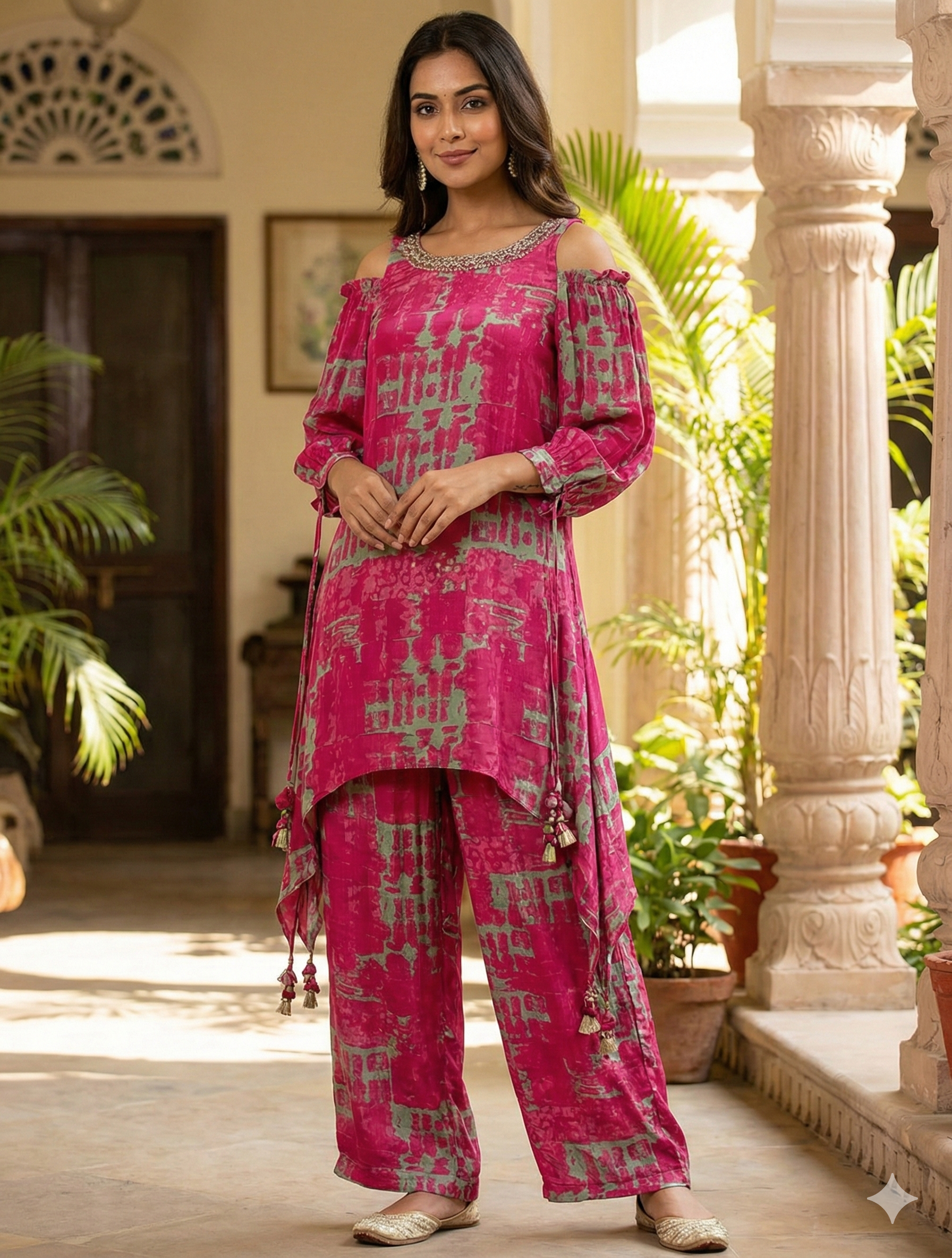 Fuschia Flare Coord Set