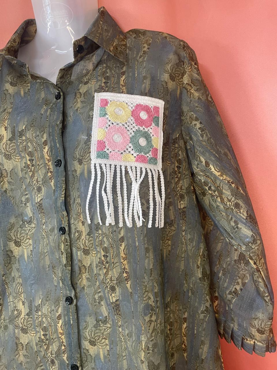 Linen Loom Shirt Dress (1)