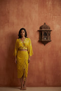 Lemon Glow Pull-Up Skirt Coord Set