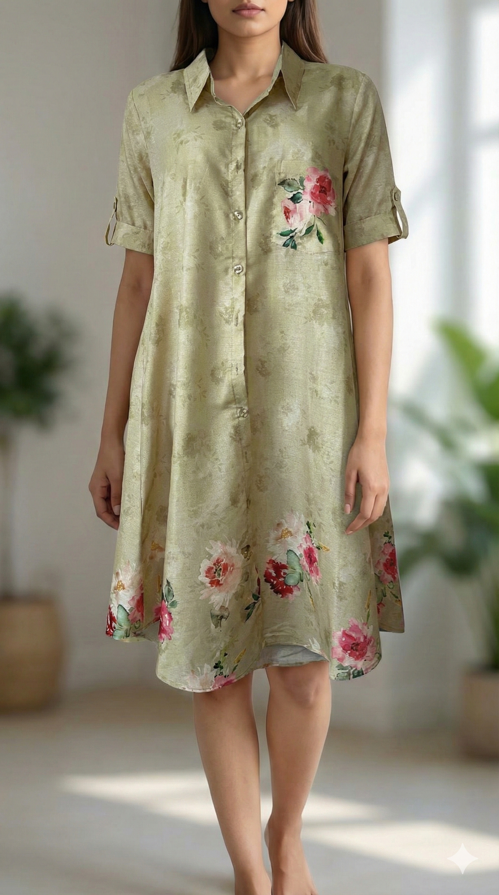 Breezy Cotton Shirt Dress