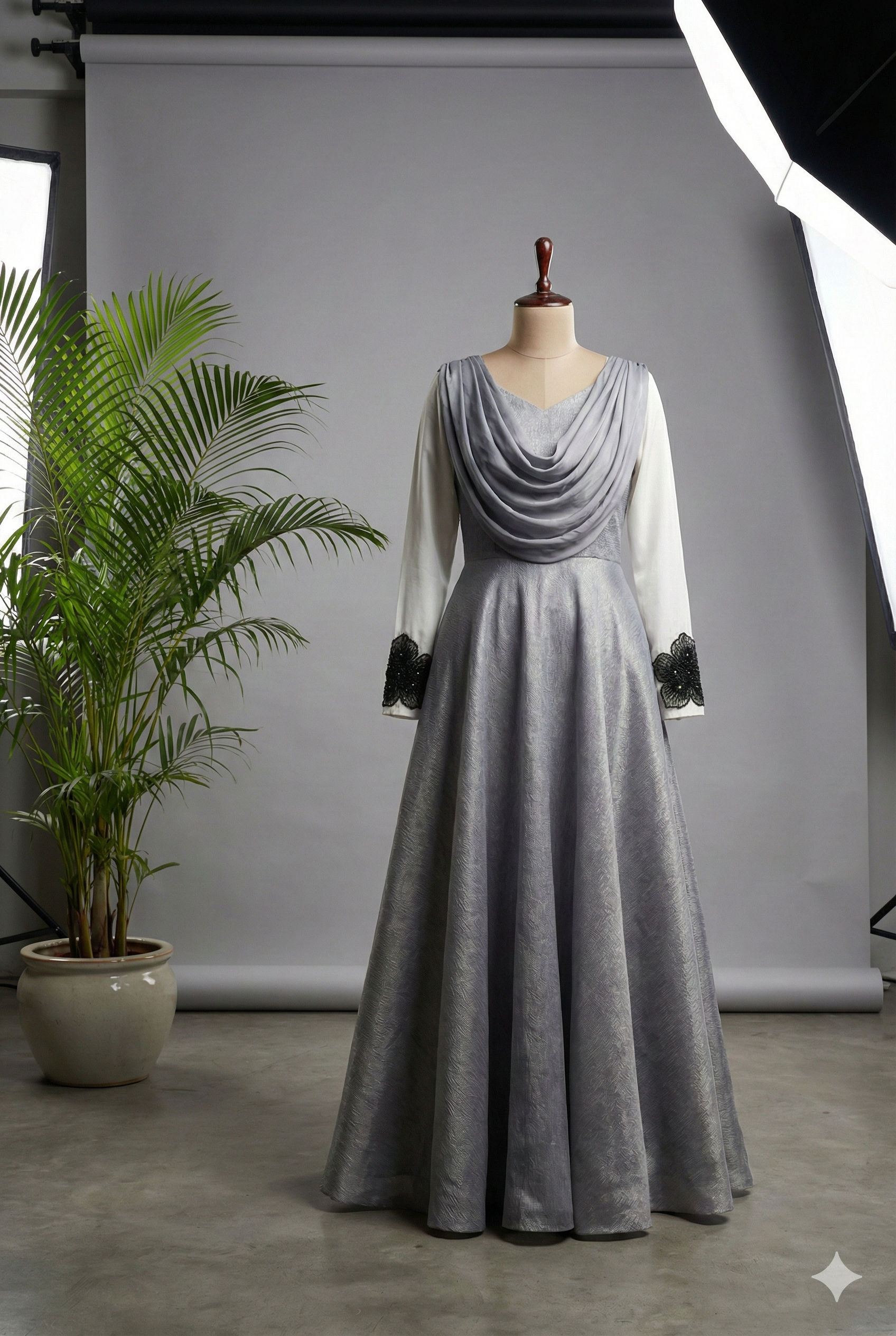 Midnight Glitz Party Gown