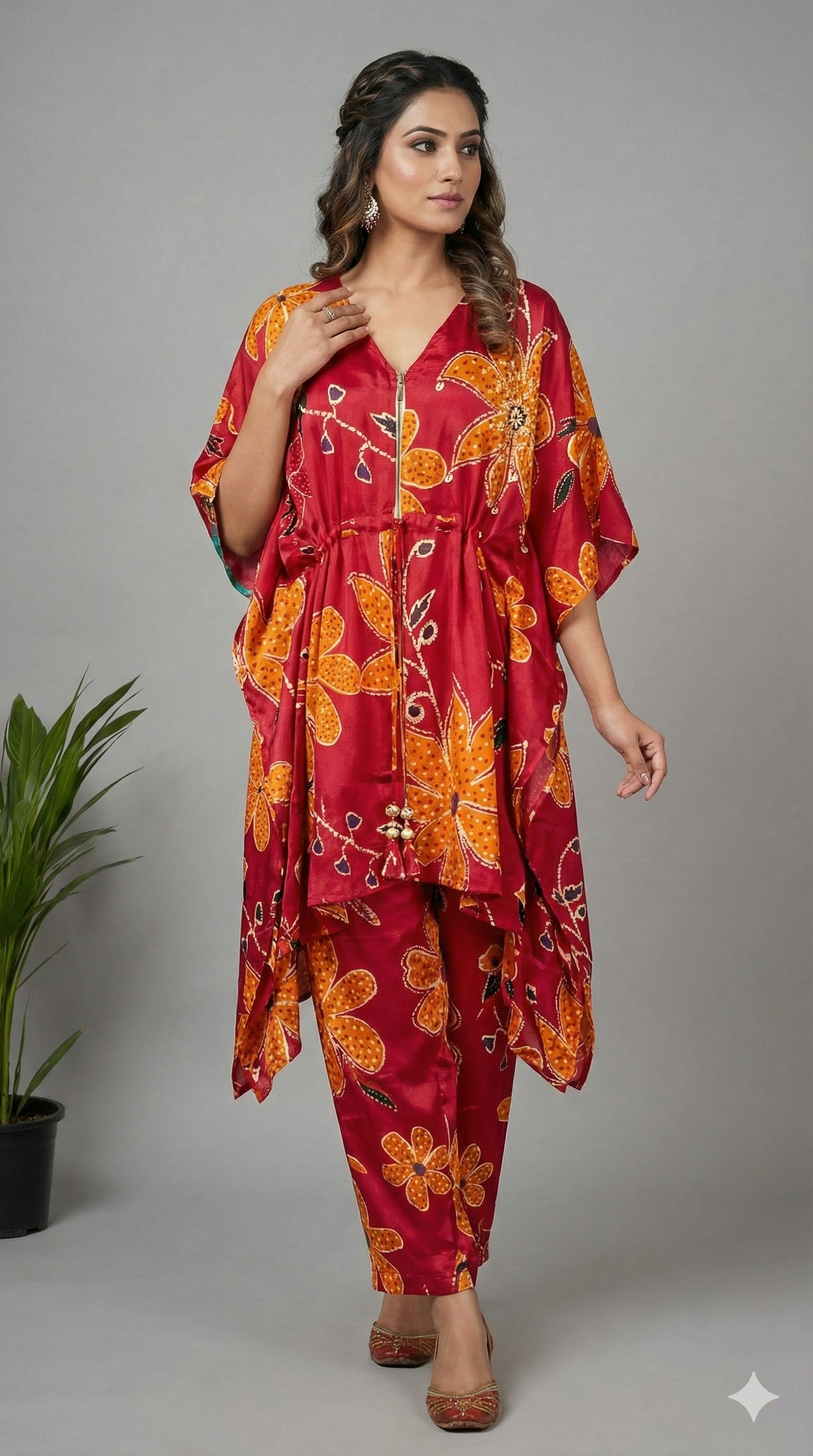 Blush Mirage Crepe Coord Set