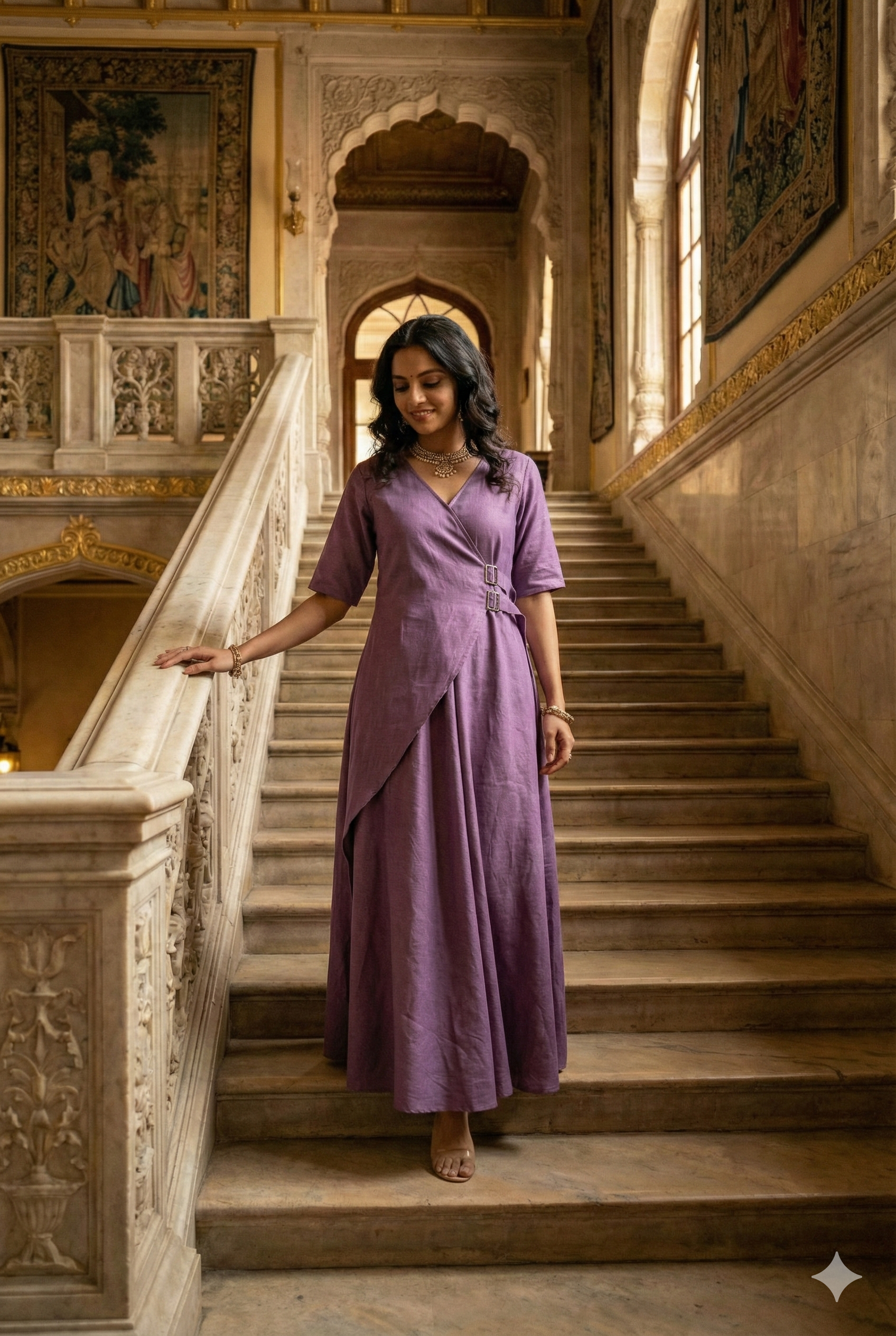 Aira Cotton Linen Gown