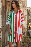 Candy Stripe Schiffli Pocket Shirt