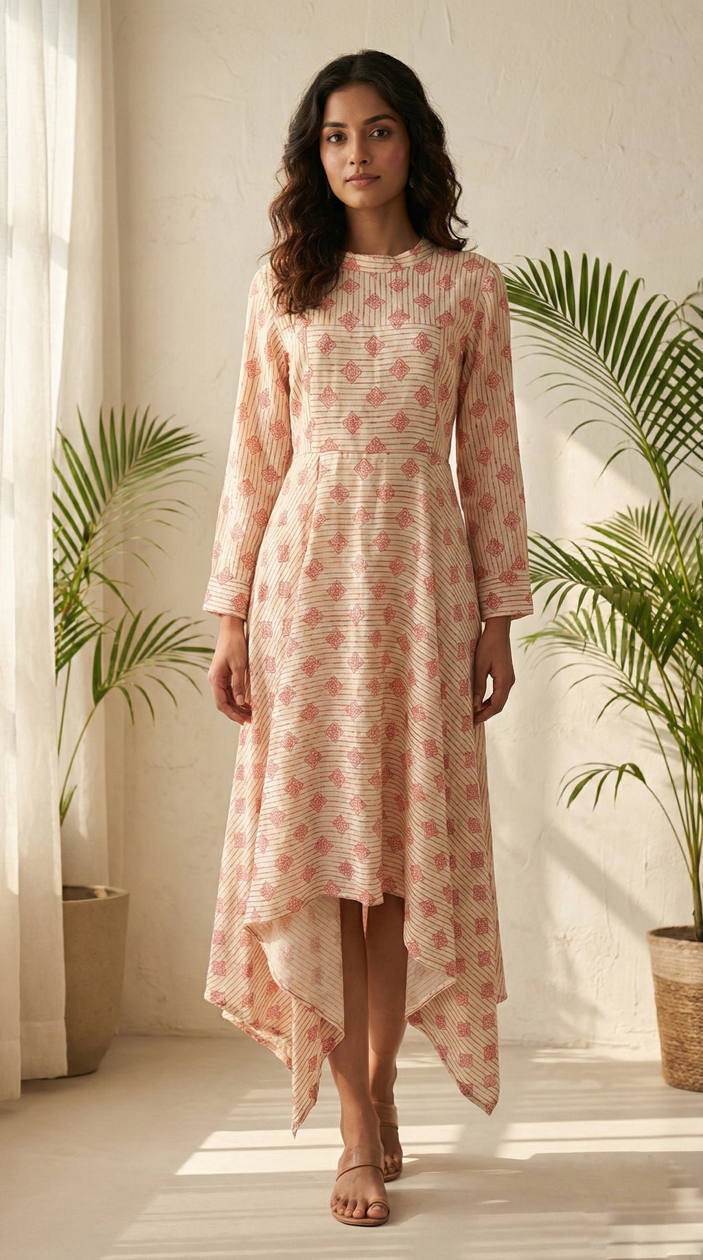 Assym Linen Dress