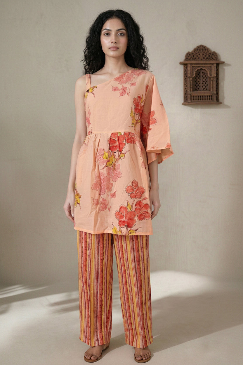 Peach Sorbet Cotton Coord Set