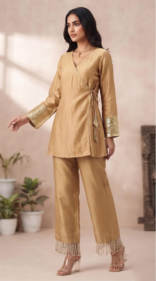 Gold Angarkha Royal Coord Set