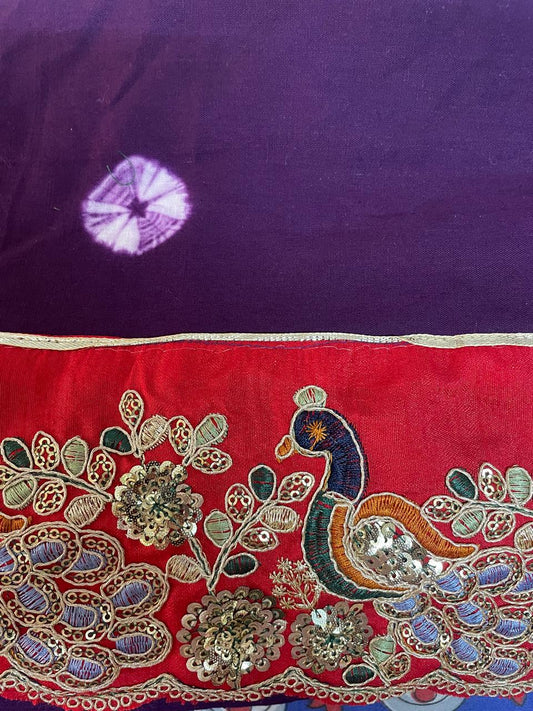 Purple Bandhani Charm Tunic