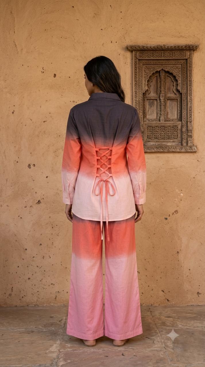 Sunset Whisper Ombré Coord Set