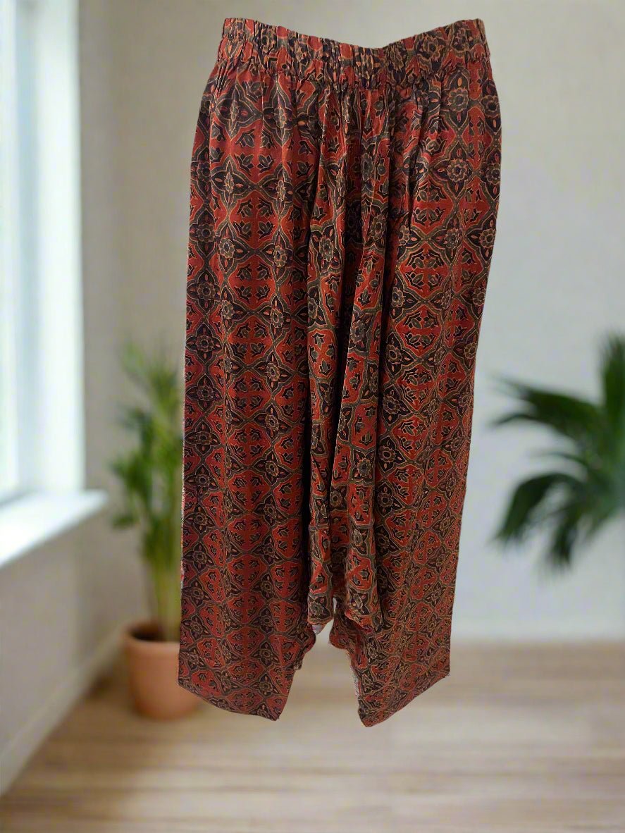 Black Beauty Kurti Ajrak Set - Silver Lining