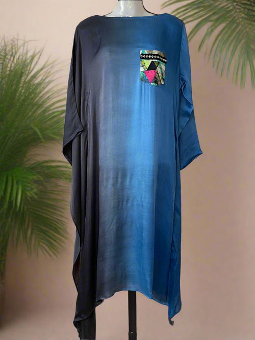 Blue Mirage Kaftan Dress - Silver Lining