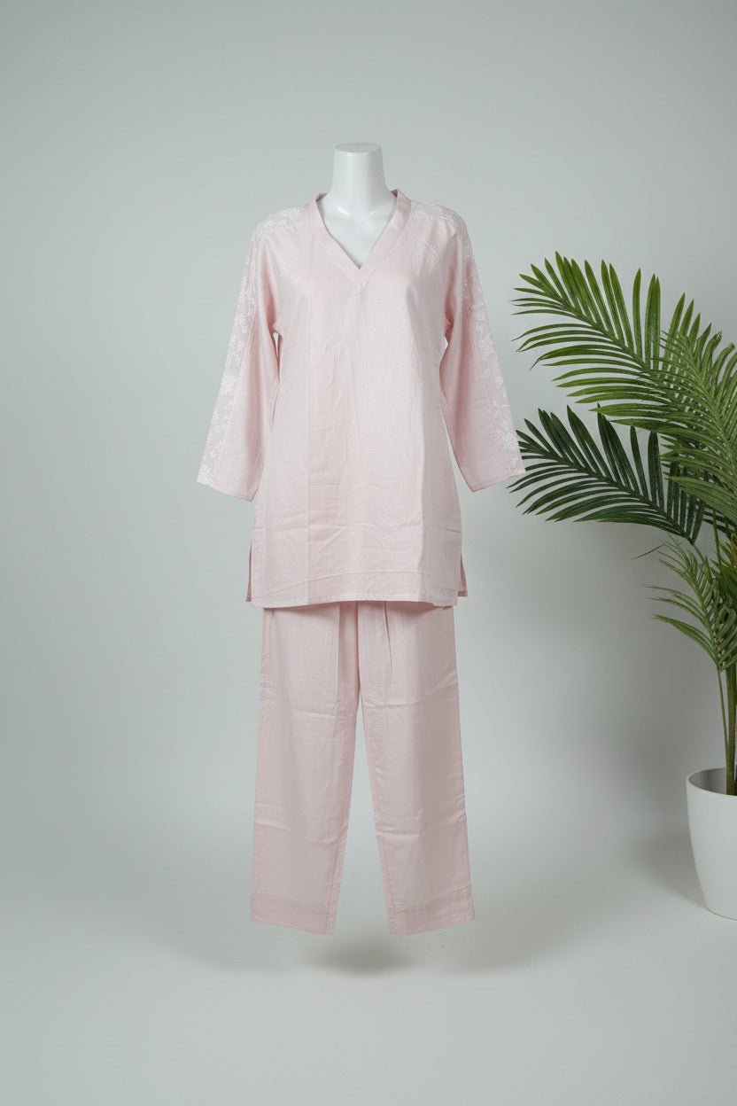 Blush Whisper Coord Set - Silver Lining