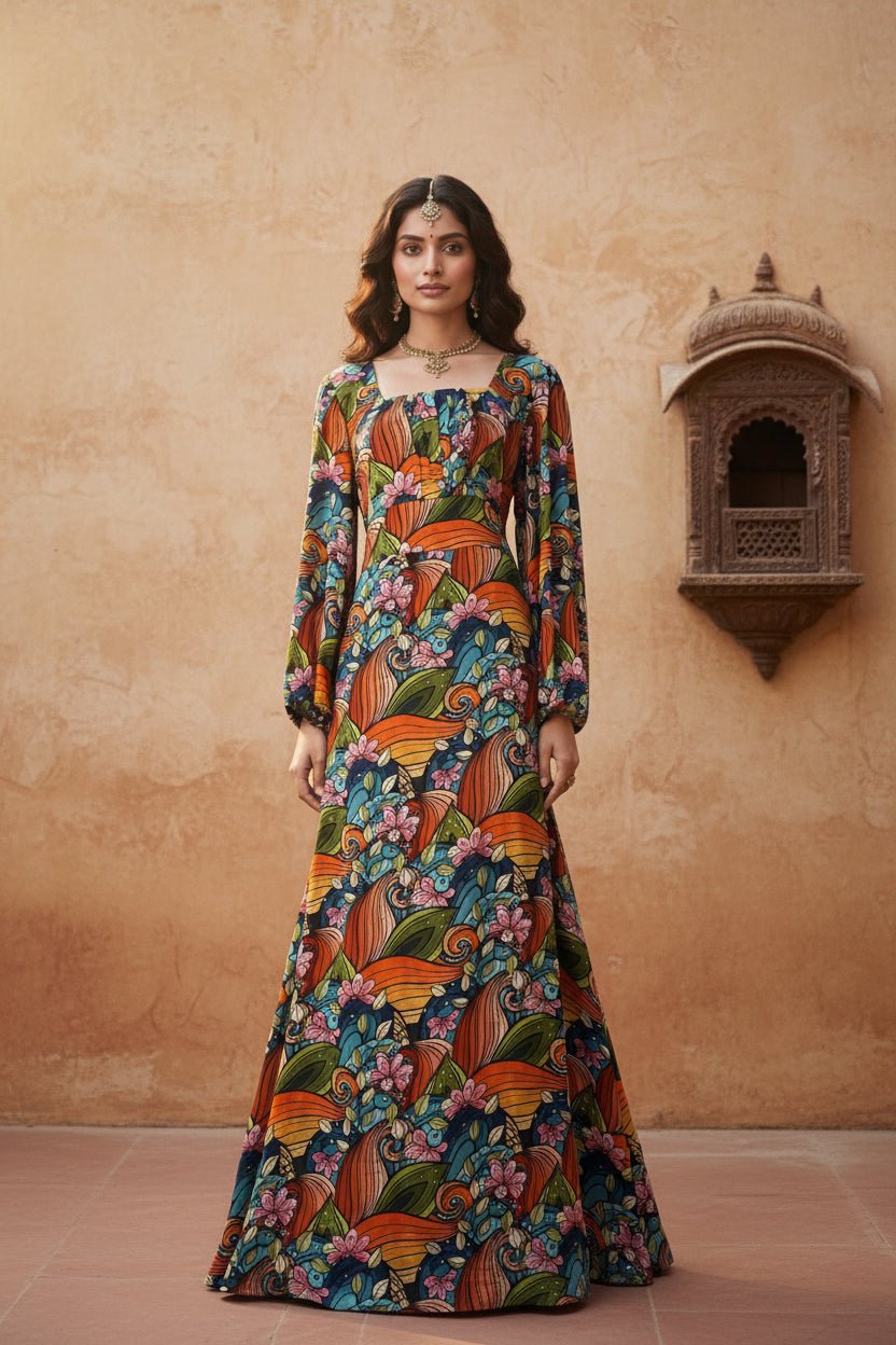 Boho Breeze Gown - Silver Lining