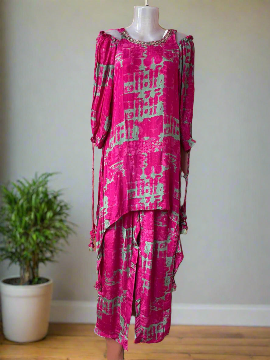 Fuschia Flare Coord Set