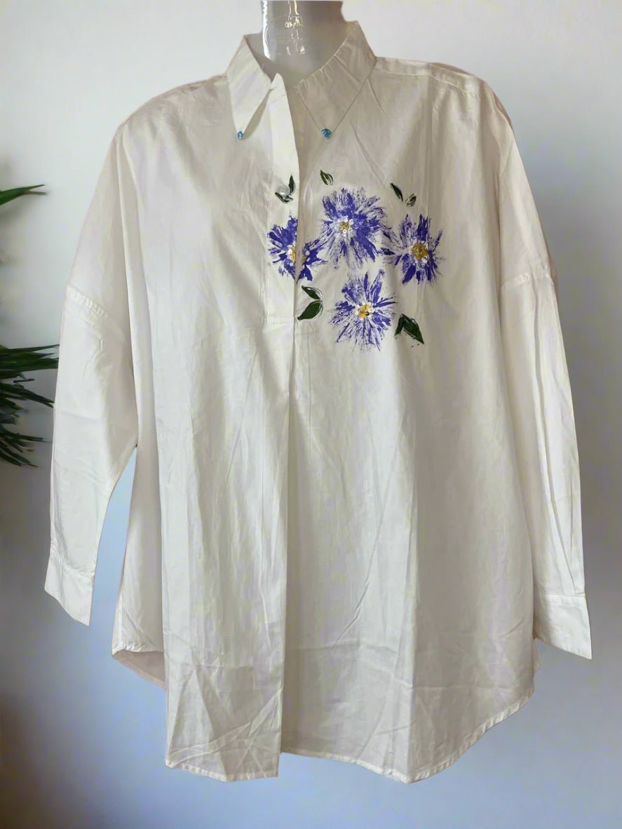 Canvas White Shirt - Silver Lining