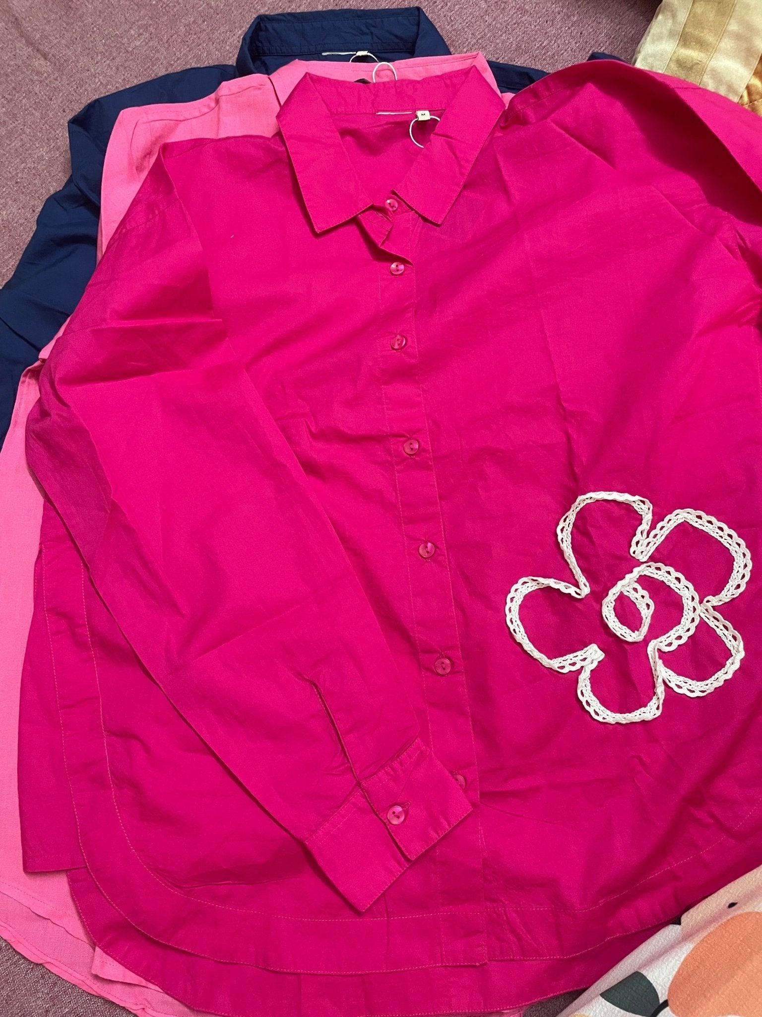 Cotton Bloom Shirts - Silver Lining