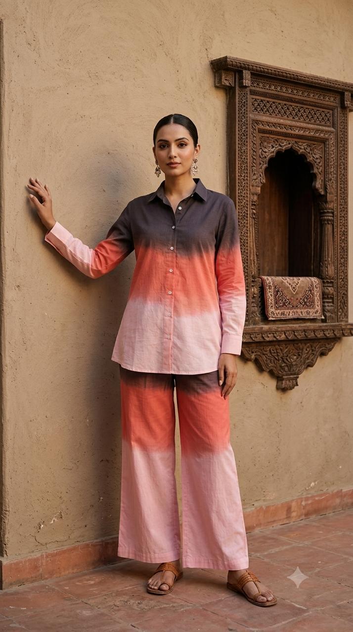 Sunset Whisper Ombré Coord Set