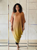 Golden Mocha Cowl Kaftan Tunic - Silver Lining