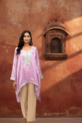 Gota Shimmer Kurti - Silver Lining