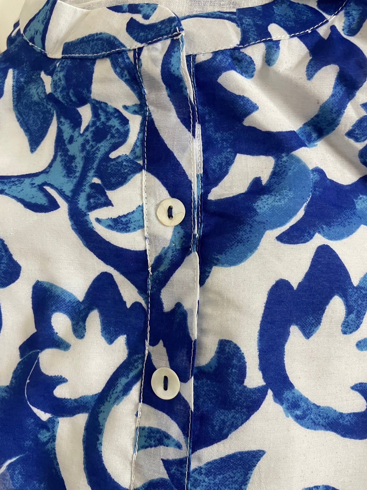 Indigo Breeze Kurti Set - Silver Lining