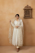 Ivory Heirloom Kurti 3 pc Set - Silver Lining