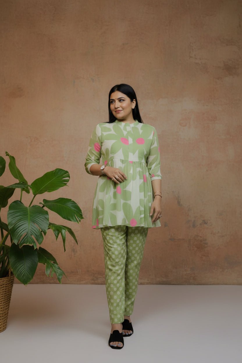 Mal Green Floral Coord Set - Silver Lining