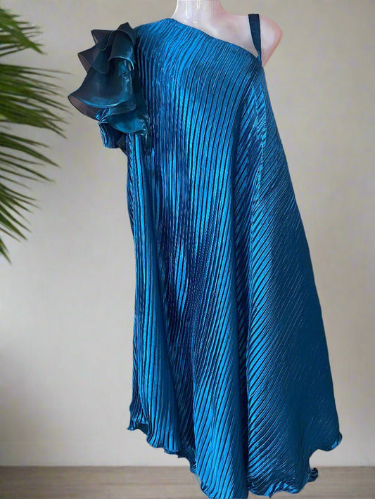 Nebula Bloom Dress - Silver Lining