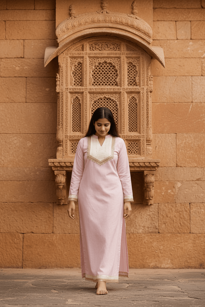 Pink Boho Gown - Silver Lining