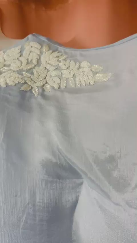 Blue Mirage-Kaftan Pant set