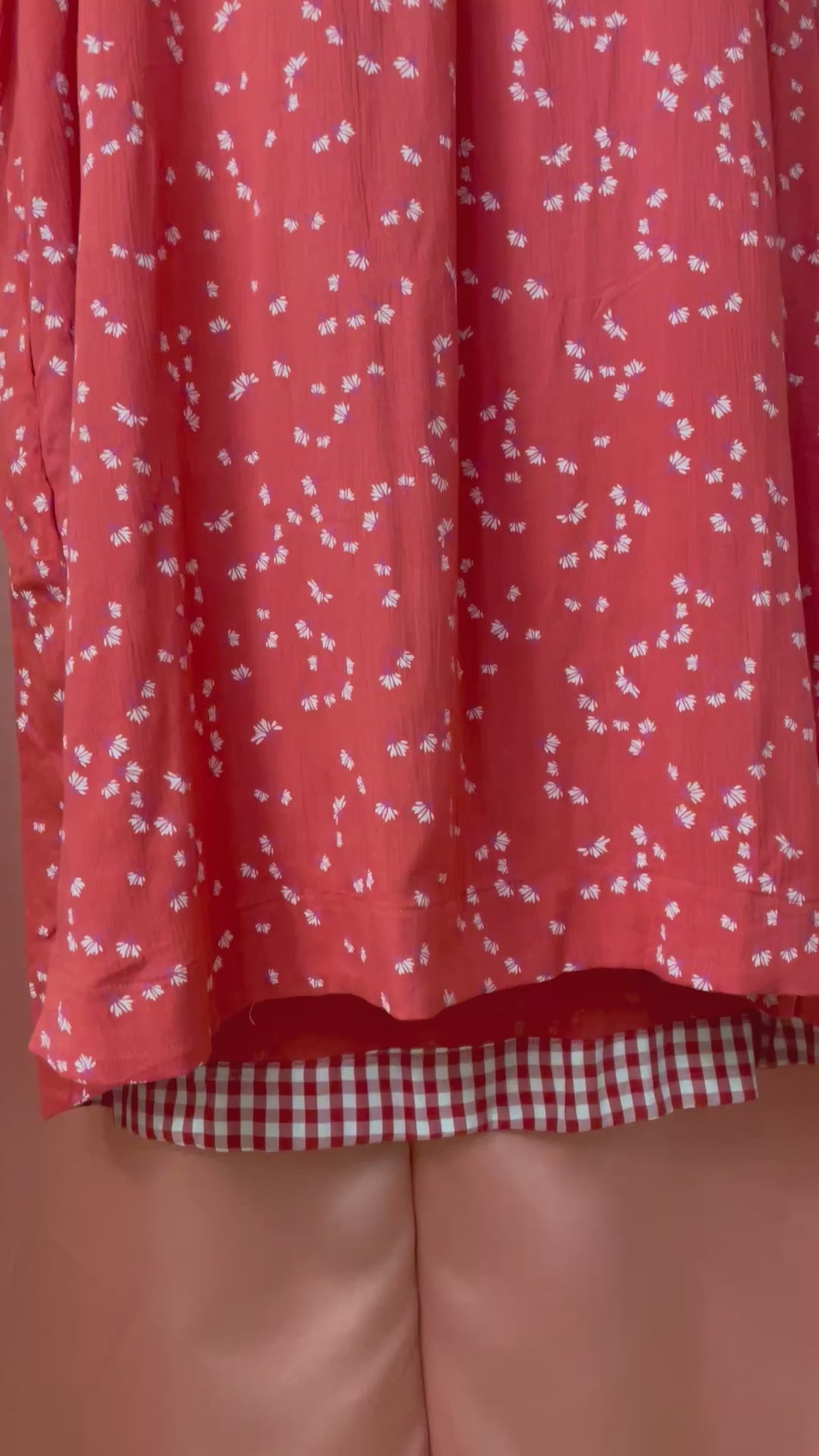 Red meadow shirt dress