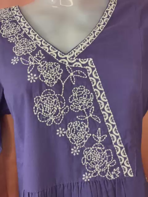 Gul Overlap Kurti  Coord