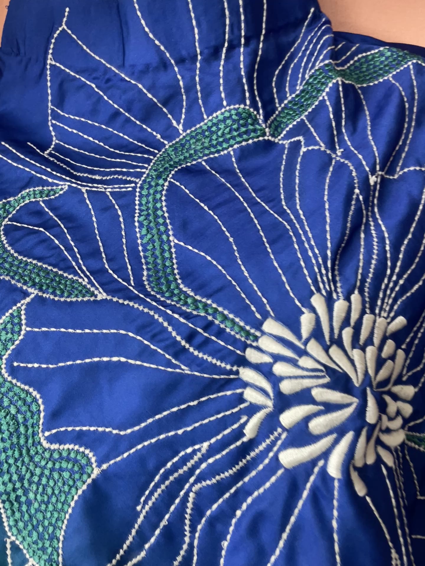 Bluefern Embroidered modal satin Coord