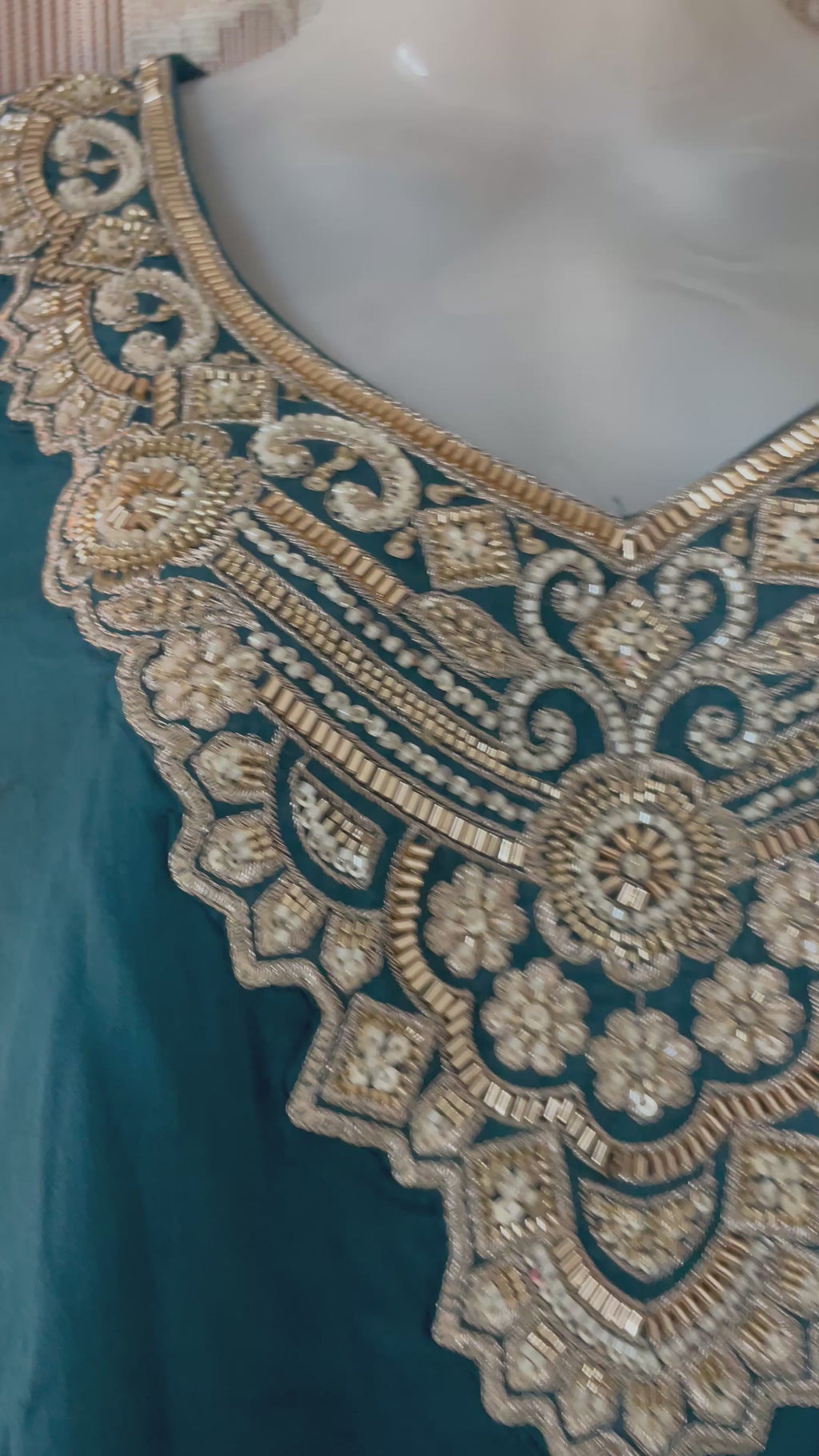 Teal Tide Embellished Co-ord Set