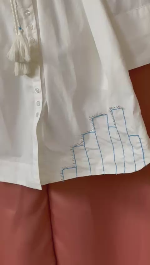 Ivory Edit Cotton Shirt Dress