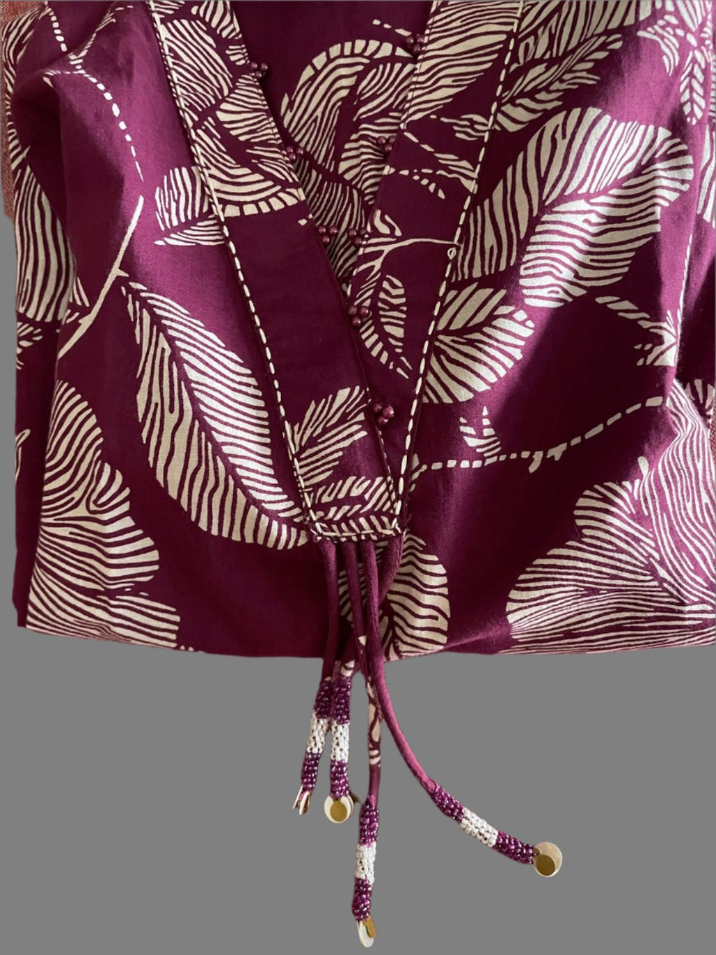 Purple Mirage Kurti Coord Set - Silver Lining