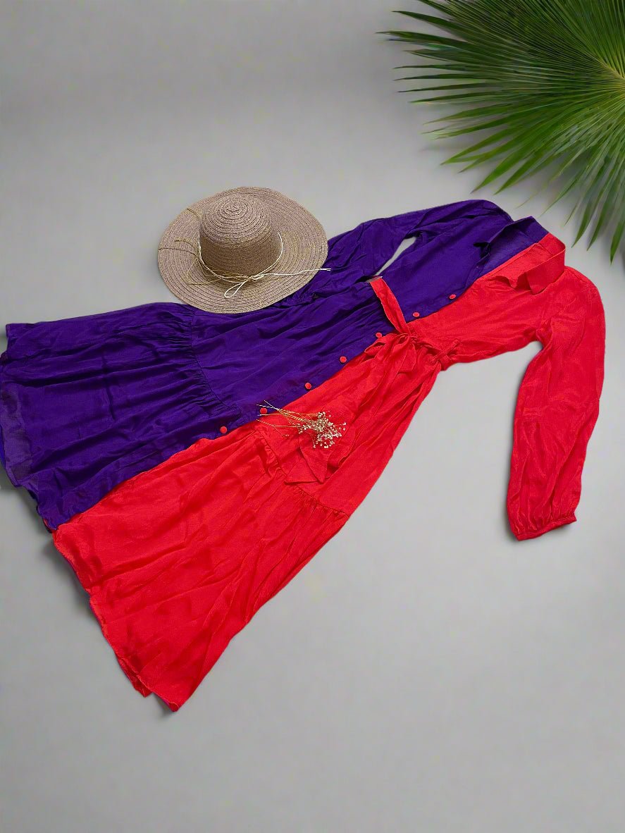 Saffron Orchid Shirt Dress - Silver Lining